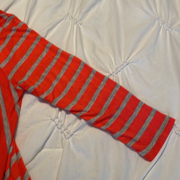 J mode USA - size medium - maxi dress - orange/coral and gray - Picture 5 of 13